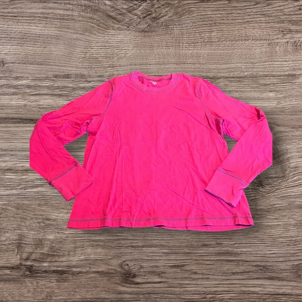 Pajamagram Hot Pink Long Sleeve Women’s Pajama Top Size XL